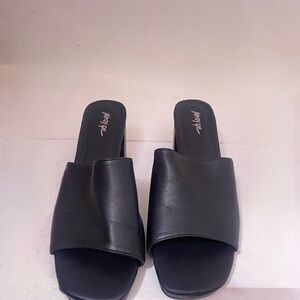 Nasty Gal Women's Black Slide Sandals